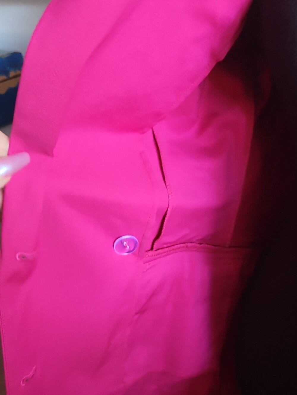Fashion Nova DARK MAGENTA DOUBLE BREASTED Blazer & Pants Suit NEW WITH TAG L - Picture 11 of 17